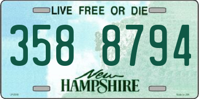 NH license plate 3588794