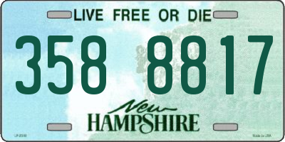 NH license plate 3588817