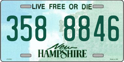 NH license plate 3588846