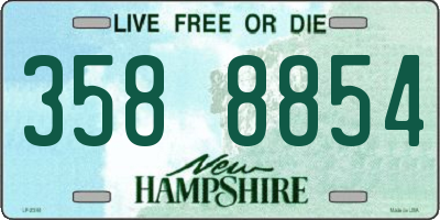 NH license plate 3588854