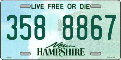 NH license plate 3588867