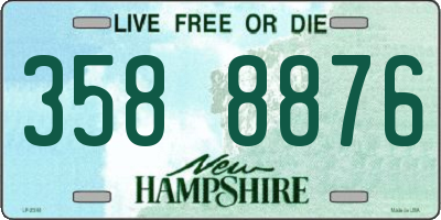 NH license plate 3588876