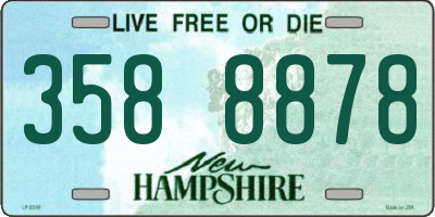 NH license plate 3588878