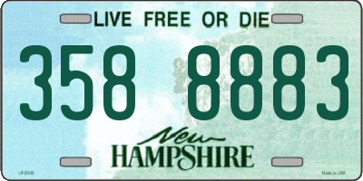 NH license plate 3588883
