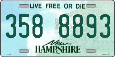 NH license plate 3588893