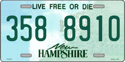 NH license plate 3588910