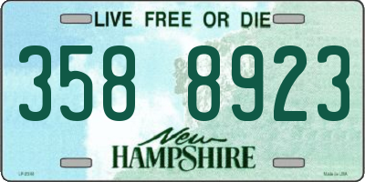 NH license plate 3588923