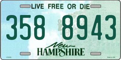 NH license plate 3588943