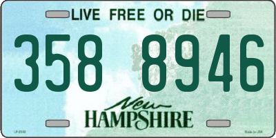 NH license plate 3588946