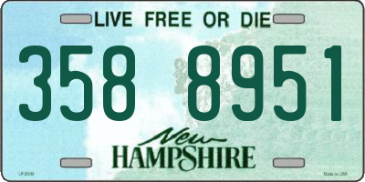 NH license plate 3588951