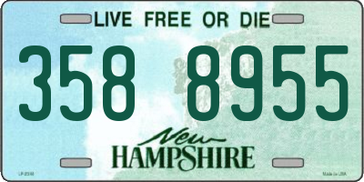 NH license plate 3588955