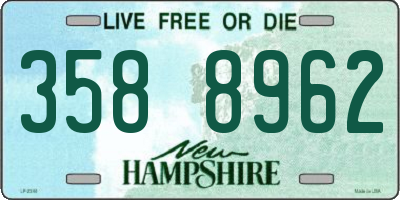 NH license plate 3588962