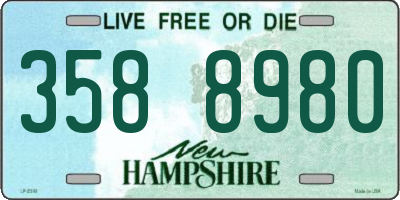 NH license plate 3588980