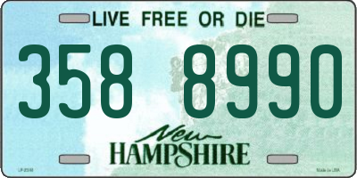 NH license plate 3588990