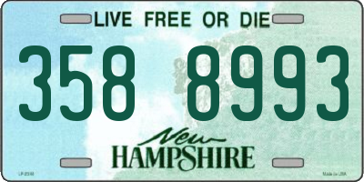 NH license plate 3588993