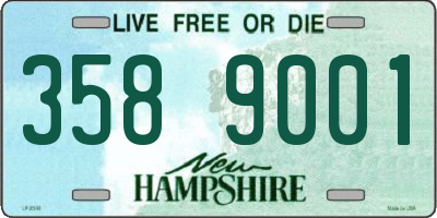 NH license plate 3589001