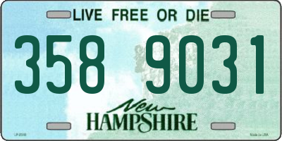 NH license plate 3589031