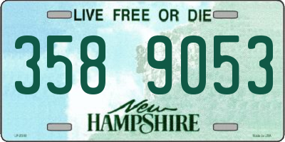 NH license plate 3589053