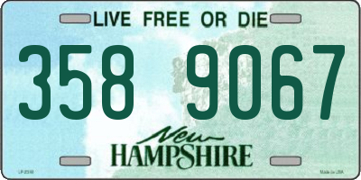 NH license plate 3589067