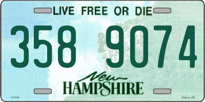 NH license plate 3589074