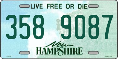 NH license plate 3589087