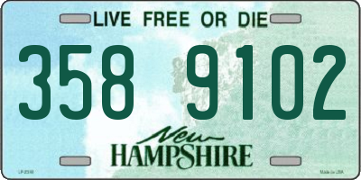 NH license plate 3589102