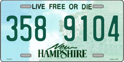 NH license plate 3589104
