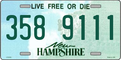 NH license plate 3589111