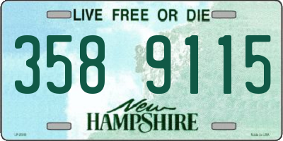 NH license plate 3589115