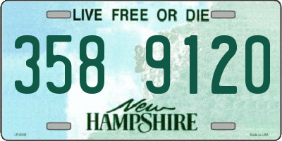 NH license plate 3589120