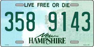 NH license plate 3589143