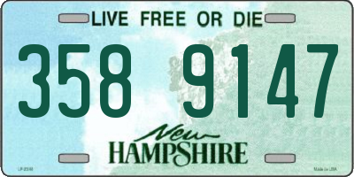 NH license plate 3589147