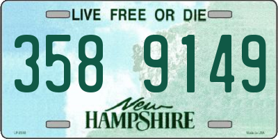 NH license plate 3589149