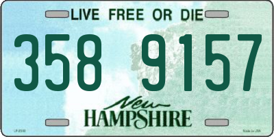 NH license plate 3589157