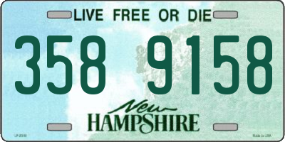 NH license plate 3589158