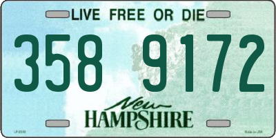 NH license plate 3589172
