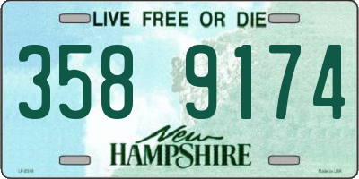 NH license plate 3589174