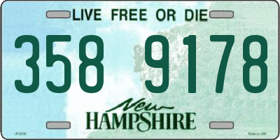 NH license plate 3589178