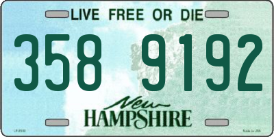 NH license plate 3589192
