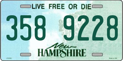 NH license plate 3589228