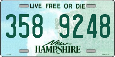 NH license plate 3589248
