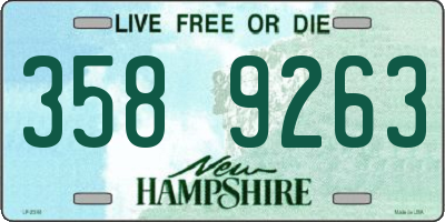 NH license plate 3589263