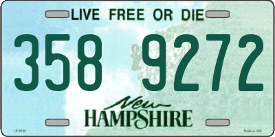 NH license plate 3589272