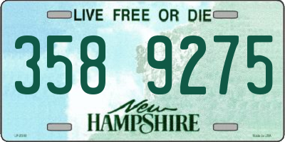 NH license plate 3589275