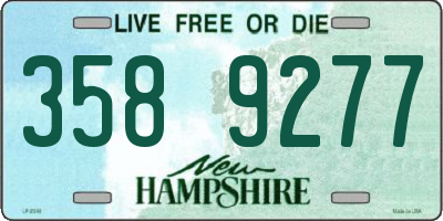 NH license plate 3589277