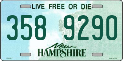 NH license plate 3589290