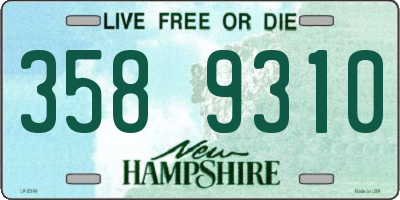 NH license plate 3589310