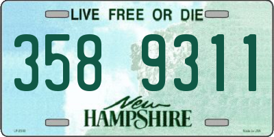 NH license plate 3589311