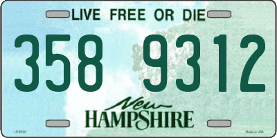 NH license plate 3589312
