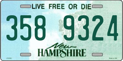 NH license plate 3589324